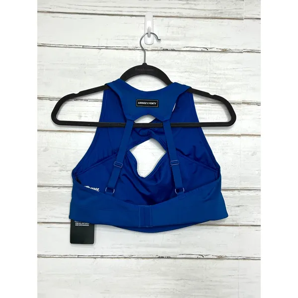 Savage X Fenty Hotline Plus Size 2X Sports Bra Blue Cutout Activewear - Image 3