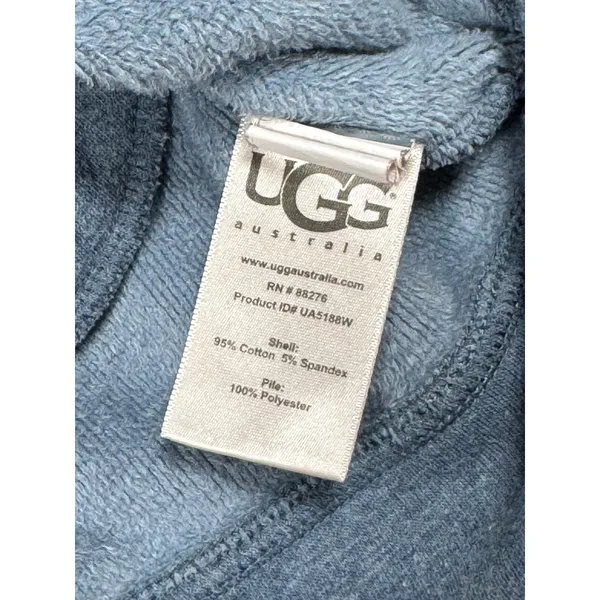 UGG Australia Blue Gray Zip Front Drawstring Fleece Jacket Tunic Women's Size M Size M - Image 8
