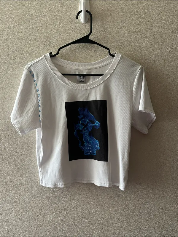 NWT boys lie electric love crop tee size large - Image 7