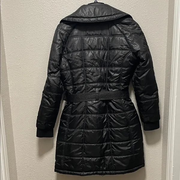 Mango Black Belted Puffer Jacket - Image 6