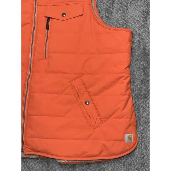 Carhartt Womens Midweight Sherpa Lined Reversible Vest Jacket Size 3X - Image 3