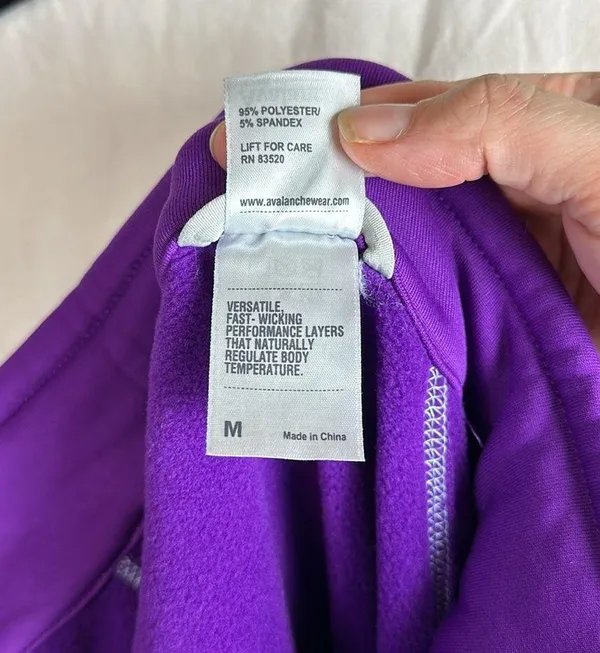 Avalanche Outdoor Women's Quarter Zip Pullover Purple Size Medium - Image 12