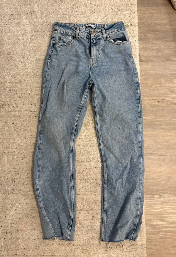 Zara high waist straight ankle rigid jeans - Image 3