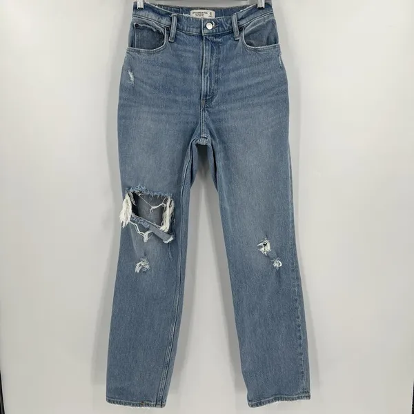Abercrombie & Fitch‎ Jeans Women's 4/27 90s Straight Ultra High Rise Curve Love - Image 2
