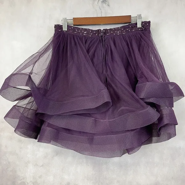 Say Yes To The Dress Mesh Skirt Juniors 11‎ Fairycore Whimsigoth Bling Tutu Glam - Image 3