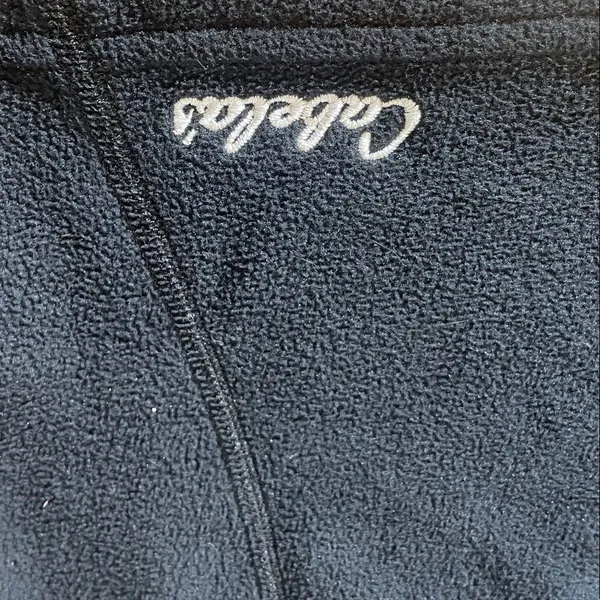 Cabelas Sweater Womens Large Black Fleece Zip Hunting Sweatshirt Jacket Midlayer - Image 2