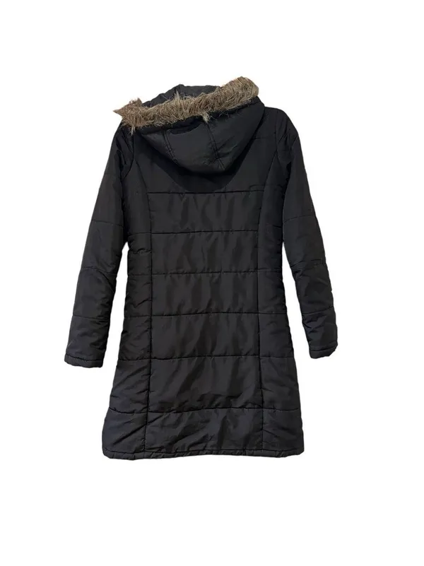 dELiA's Black Puffer Jacket Women's Size Small - Image 2
