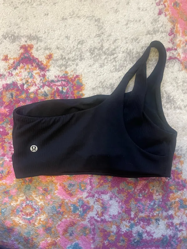 Lululemon Nulu Ribbed Asymmetrical Bra - Image 3
