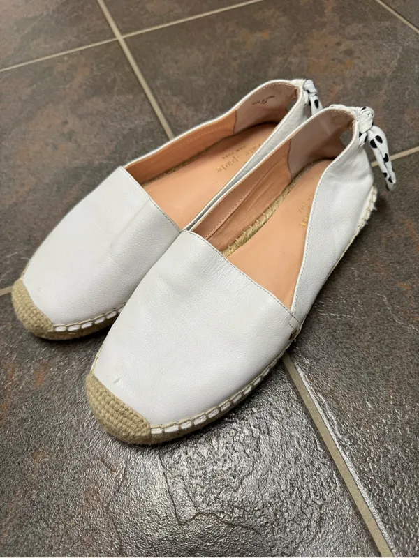 Kate Spade New York Womens Tie Back Grayson Slip On Espadrille Shoes White 7.5 - Image 15