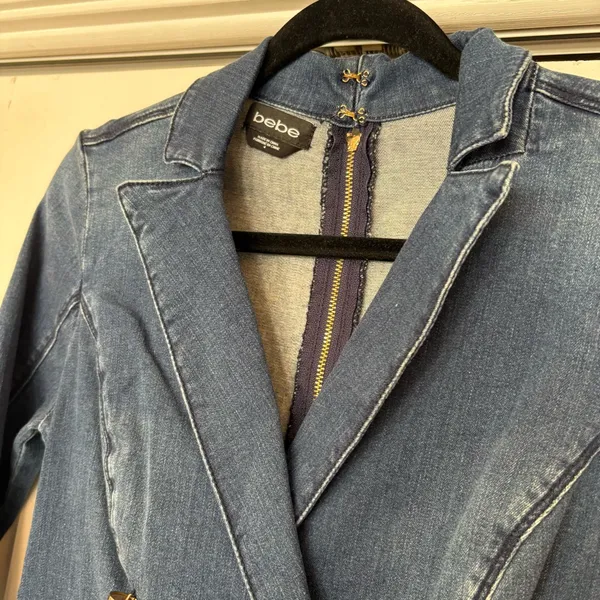 Bebe Denim‎ Blazer Dress Size 4 - Image 3