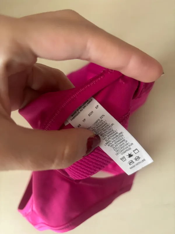 Nike DRI-FIT RACER BACK SWOOSH BRA - pink and white - Image 4