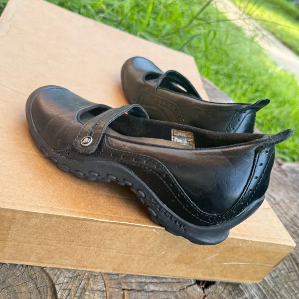 Merrell Plaza Bandeau Black Leather Mary Jane women Shoes size 6 - Image 4