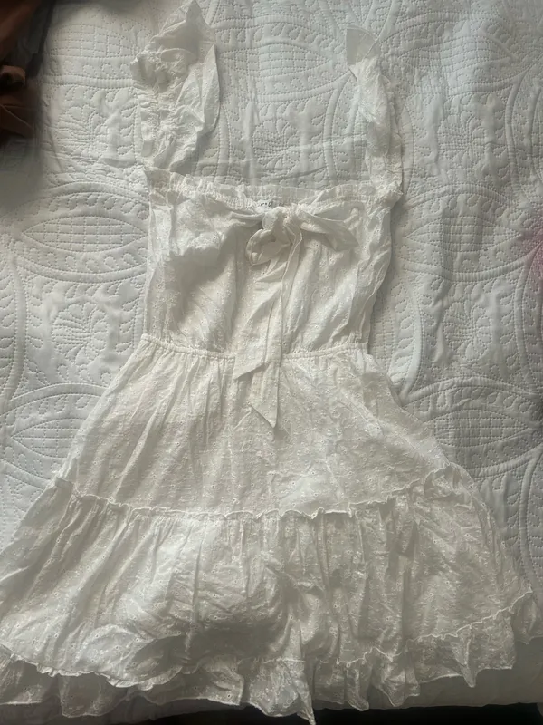 Princess Polly White Eyelet Dress - Image 2