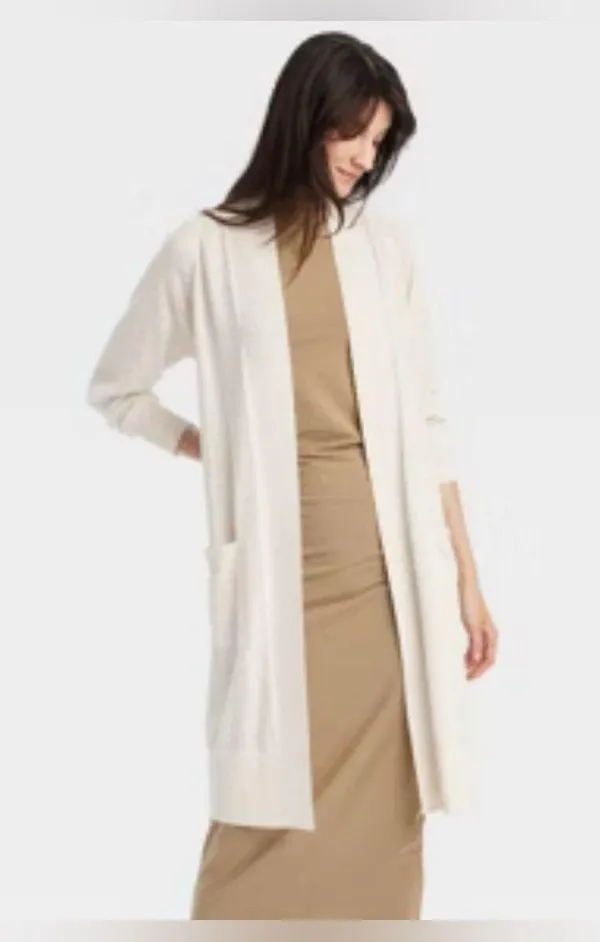 NEW Oatmeal Women’s Duster Lightweight Long Cardigan 2X - Image 5