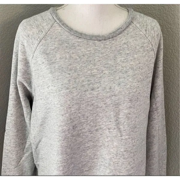 Everlane Heathered Gray Crewneck Pullover Sweatshirt Size Large - Image 9