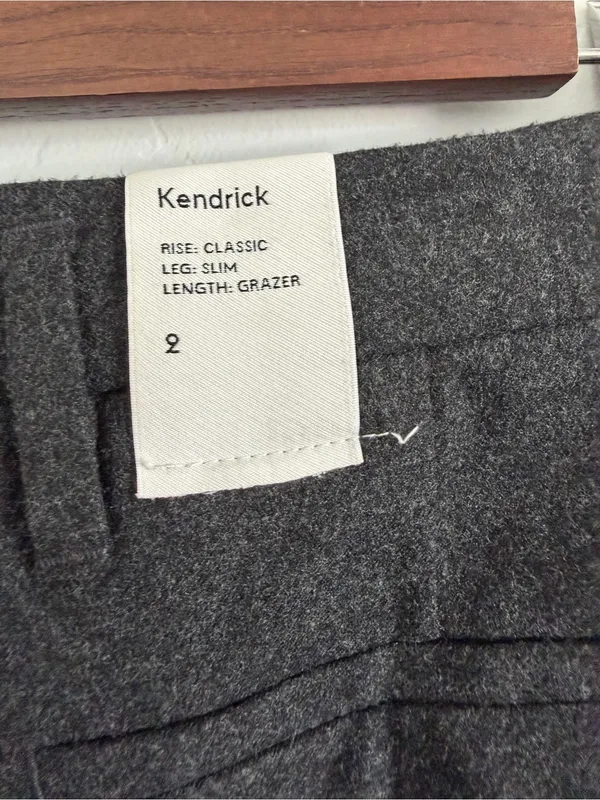 Aritzia Babaton Kendrick Pants Size 2 Gray Wool Blend Classic Trouser NWT - Image 5