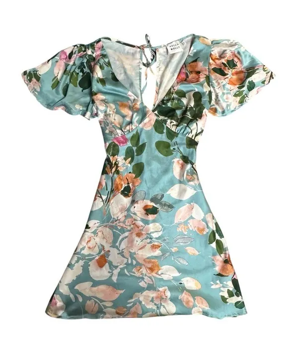 Hello Molly Daylight Party Mini Dress Blue Size Small/4 - Image 12
