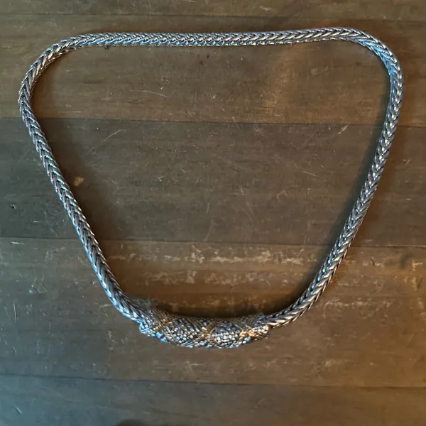 Premier Designs wheat chain two tone bar pendant necklace - Image 2