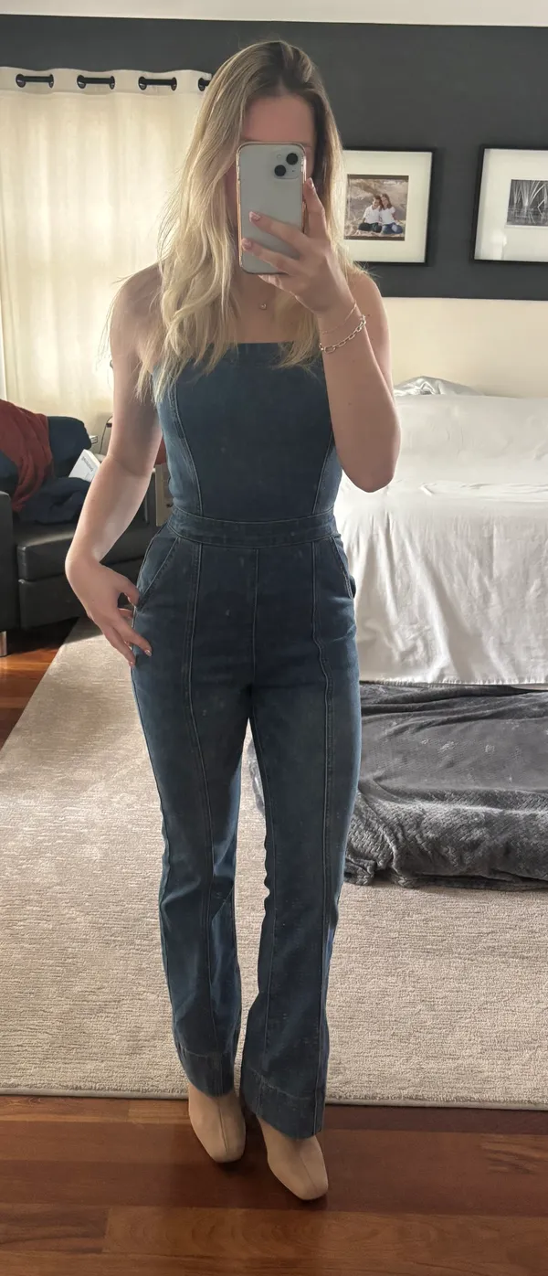 Happily Grey Denim Jumpsuit - Image 3