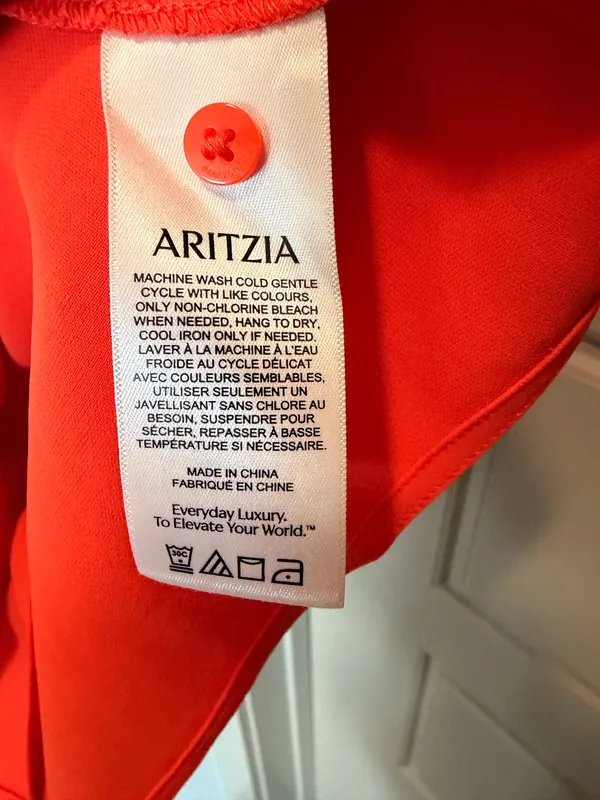 Babaton Carter Cowl Neck Blouse Orange - Image 4