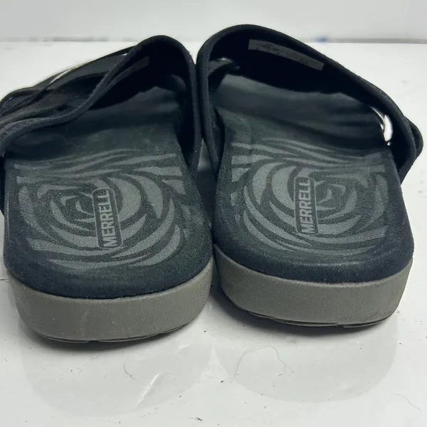 Merrell Womens Black Strappy Slide Sandals Comfort Walking Size 10 - Image 3