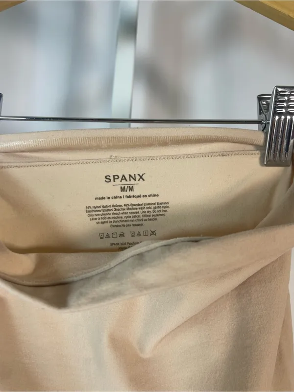 SPANX Nude High-Waist Sculpting Shorts Buttery Soft Nude Neutral - Image 4