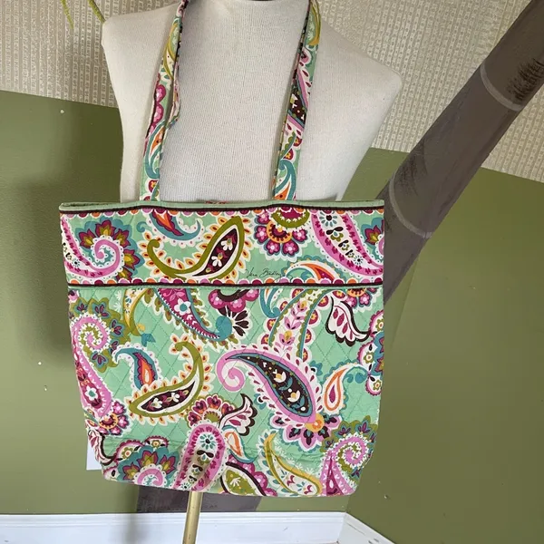 Vera Bradley Tutti Frutti Pattern Paisley Tote - Image 3