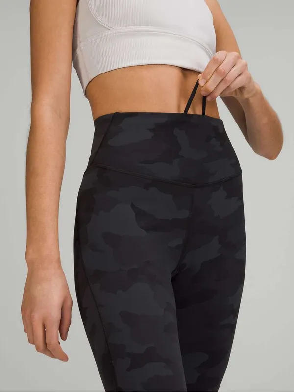 Lululemon Base Pace High-Rise Tight 28" *Brushed Nulux Black Camo Size 10 - Image 2