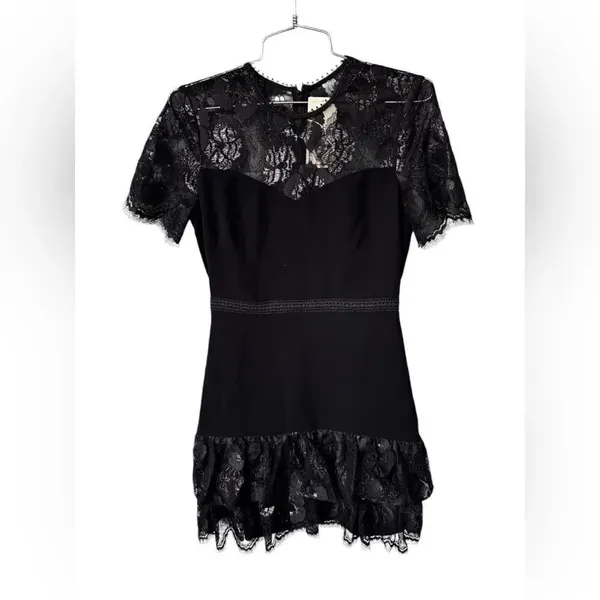 Shoshanna Manon Lace Dress in Black NWT 2 - Image 2