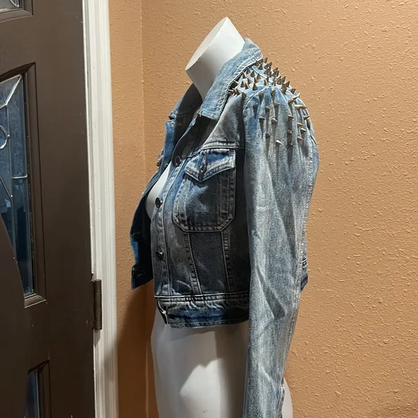 Ziot and delicious blue denim crop jacket - Image 4