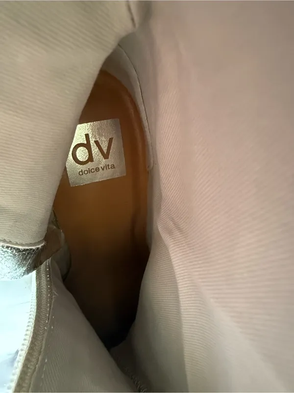 DV by Dolce Vita Gracie Metallic Silver Pointed-Toe Ankle Boots - Image 14