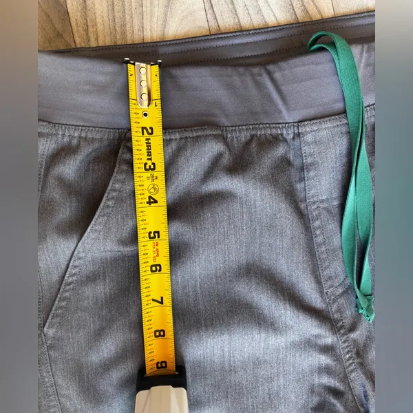 Figs Gray Cargo Pants with Green Accent - Image 8