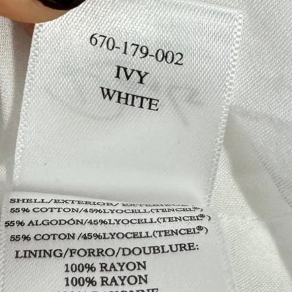 Rails‎ Ivy Dress White Mini Long Sleeve - Image 8