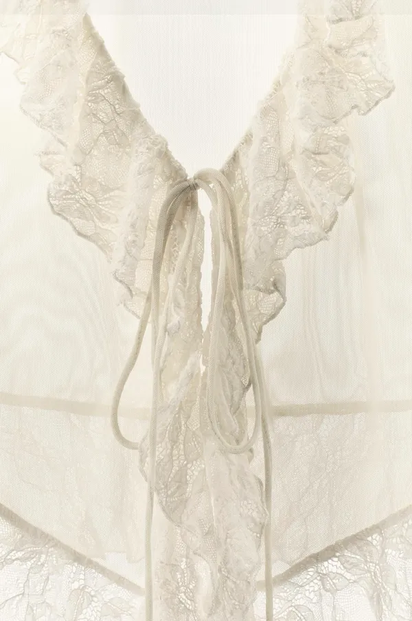 BNWT Zara Cream Ruffled Lace Top   - Image 6