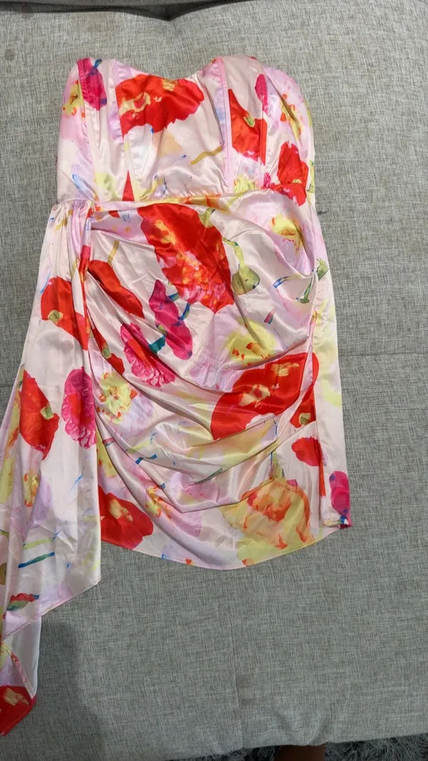 Lulus Floral Mini Homecoming Dress - Image 3