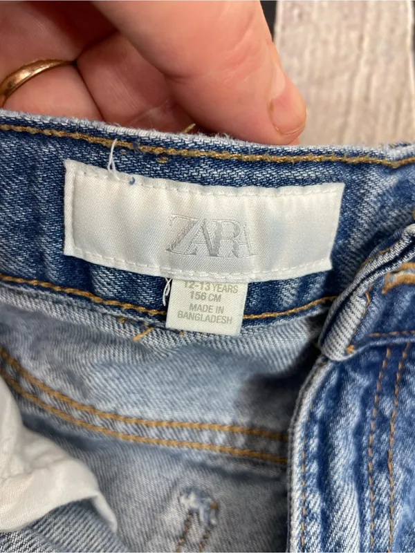 Zara Barrel Jeans size 12-13 years Junior size - Image 10