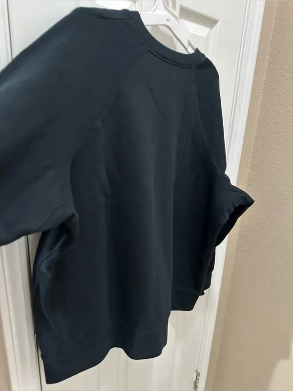 MADEWELL crew neck black sweatshirt size 2X 100% cotton oversized - Image 5