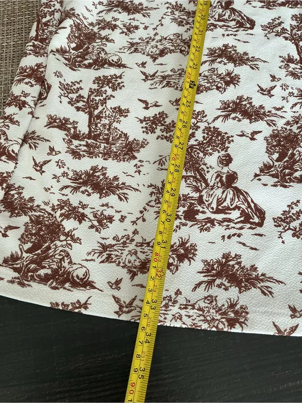 SHEIN Toile Corset Top & Maxi Skirt Set Brown Cream M - Image 11