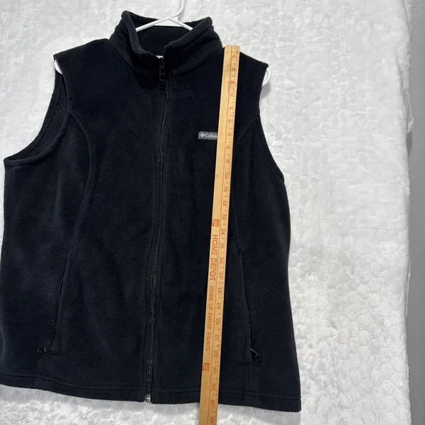 Columbia Fleece Vest Womens Size XL Black Layering Outdoor Hiking Fall Winter - Image 6