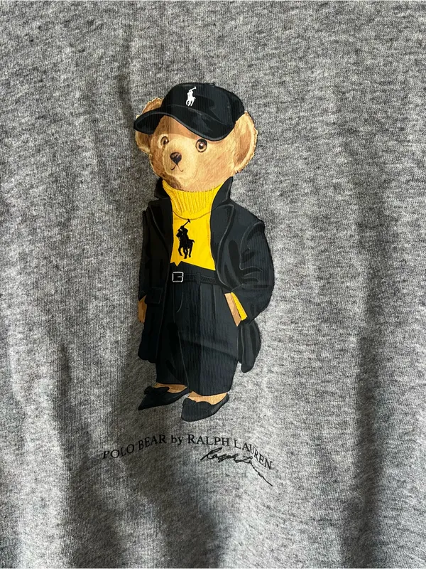 Ralph Lauren Women's Polo Bear Fleece Crewneck Sweatshirt in Gray - Image 6