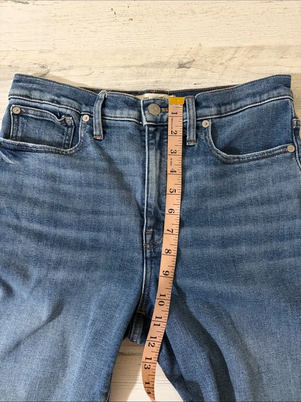 Madewell Slim Wide Leg Crop Jeans Size 28 - Image 11