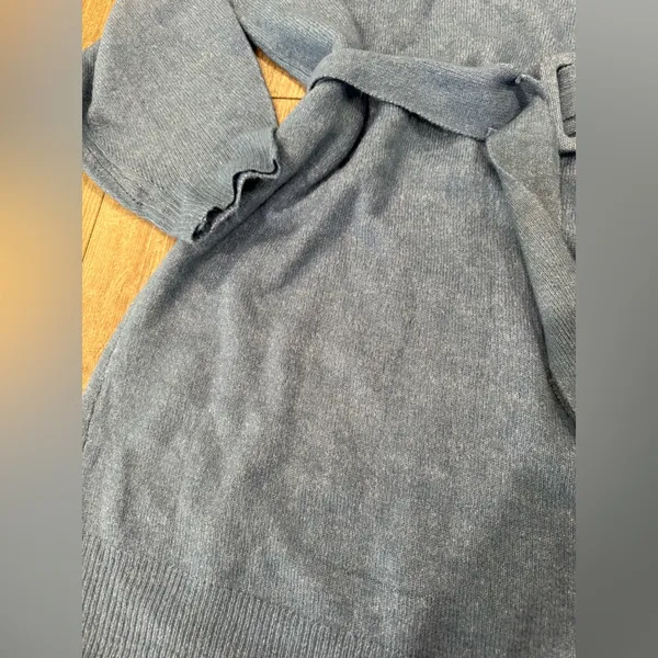 Blue Belted Sweater Dress - Image 6