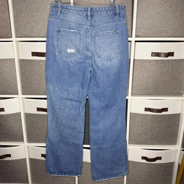 Altr’D State Ripped Knee Straight Leg Distressed Jeans Size 30 - Image 3