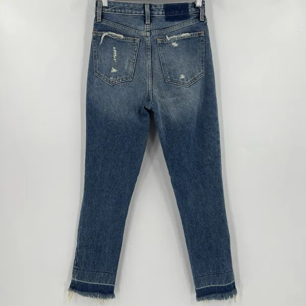 Abercrombie &‎ Fitch Annie High Rise Girlfriend Jeans Distressed Size 24 / 00R - Image 6