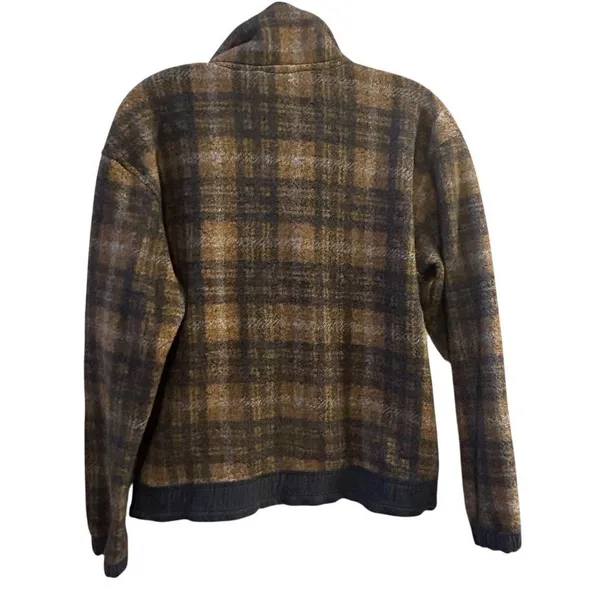 Stoic Women's XS Plaid Fleece Pullover Jacket‎ with Sherpa Collar - Image 3