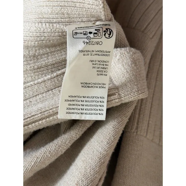 Free People Cream Tunic Sweater Size XS Oversized Orion A-Line - Image 11