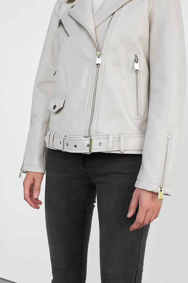 WB Melissa faux leather bicker jacket size Xs - Image 12