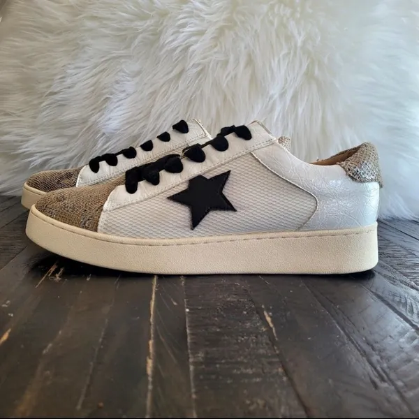 White Raven Sneakers Women’s Size 8.5 Casual Lace-Up Shoes White - Image 2
