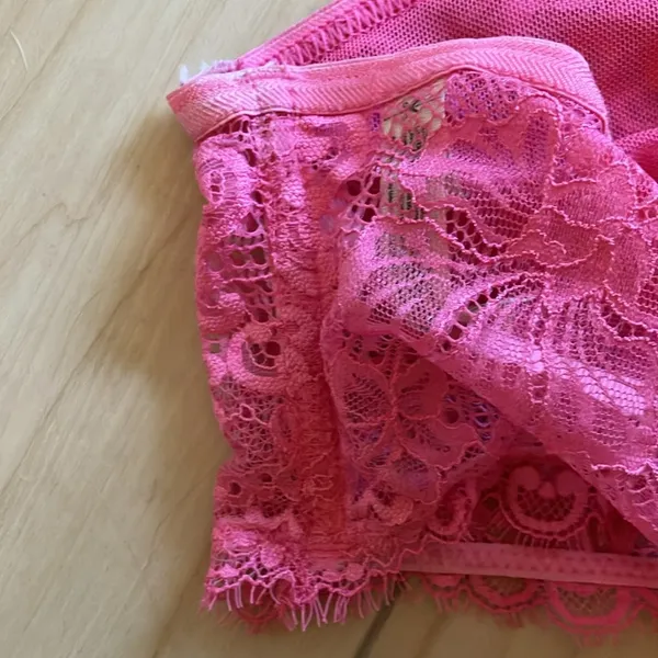 Free People Pink Lace Bralette Intimates Size Small - Image 5