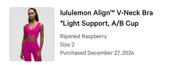 Lululemon Sports Bra - Image 3